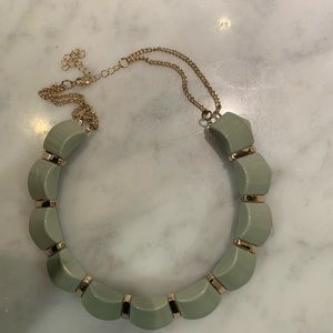 Light green and gold necklace